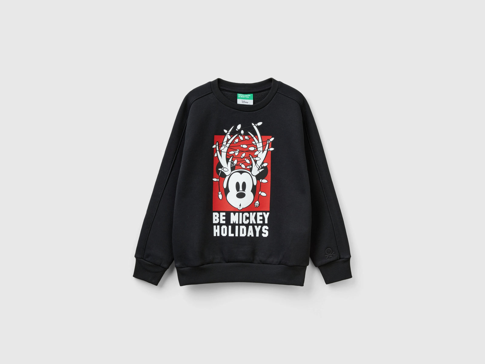 Felpa ©Disney natalizia da bambino nero | Benetton Outlet