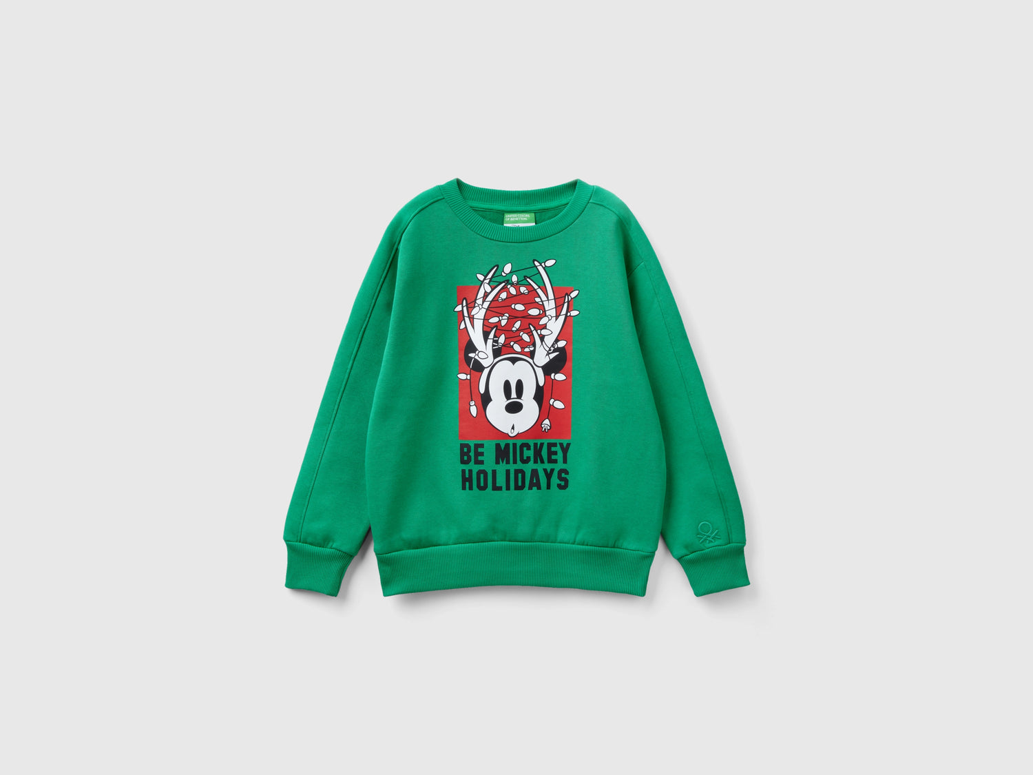 Felpa ©Disney natalizia da bambino verde | Benetton Outlet