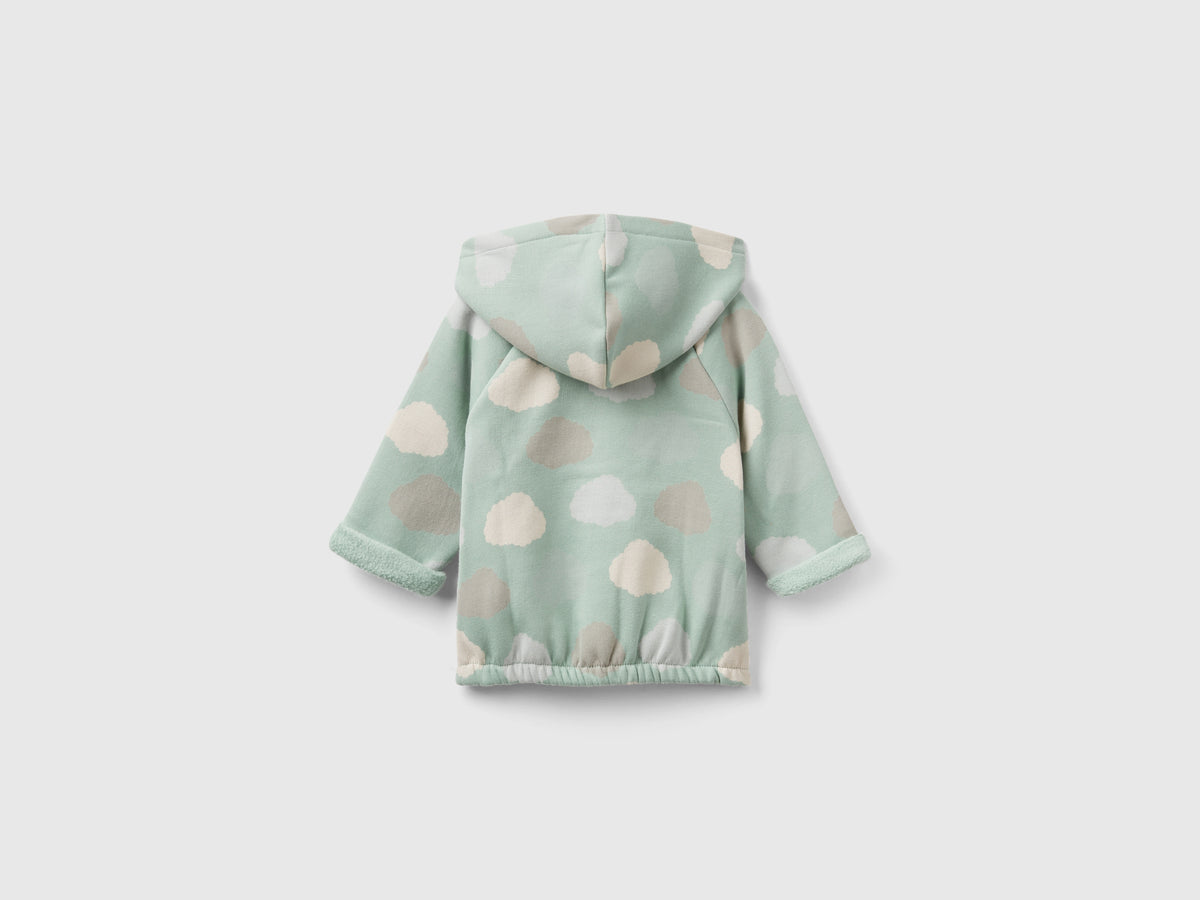 Sudadera con capucha forrada de chenilla