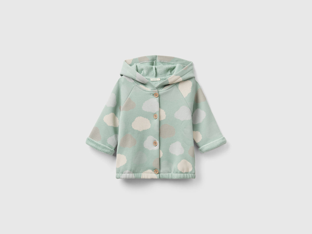 Sudadera con capucha forrada de chenilla
