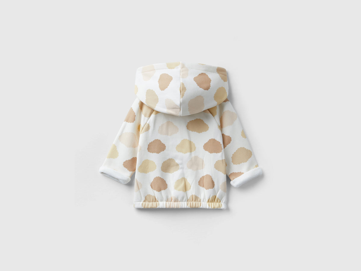 Sudadera con capucha forrada de chenilla