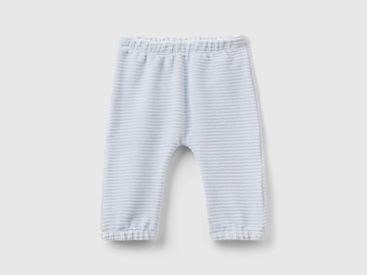 Pantaloni in ciniglia con ricamo