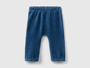 Pantaloni in ciniglia con ricamo