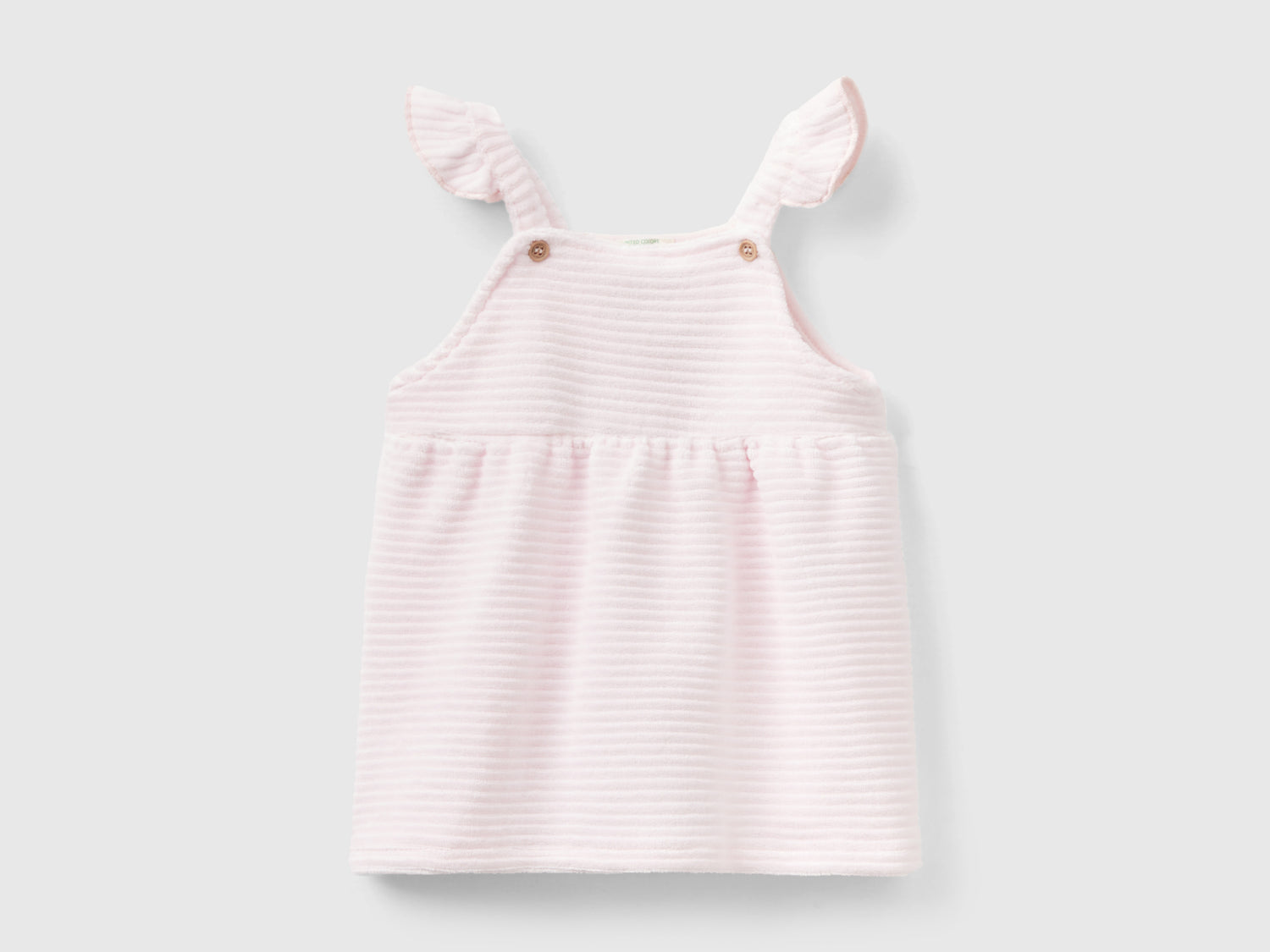 Vestido de chenilla da neonato rosa tenue | Benetton Outlet
