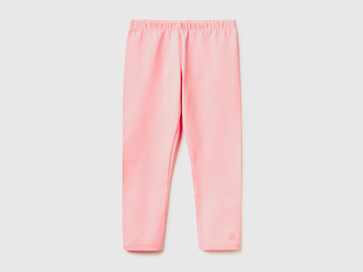 Stretch cotton leggings