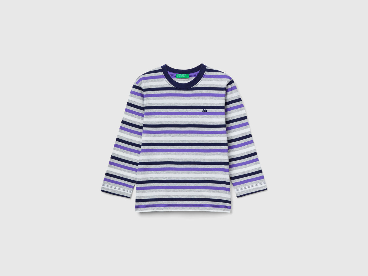 T-shirt a righe 100% cotone