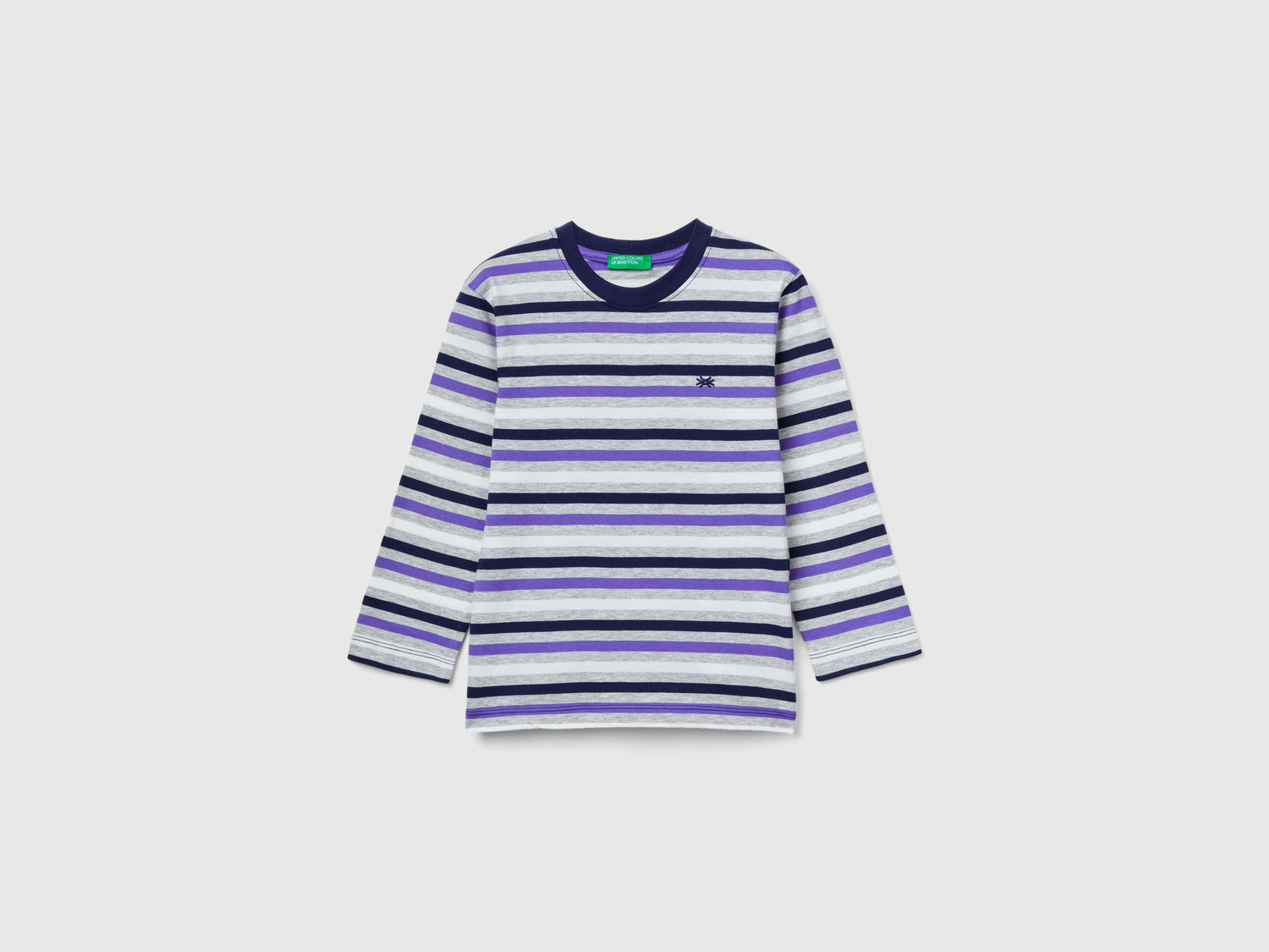 T-shirt a righe 100% cotone da bimbo multi-color | Benetton Outlet