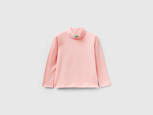 T-shirt lupetto in cotone stretch