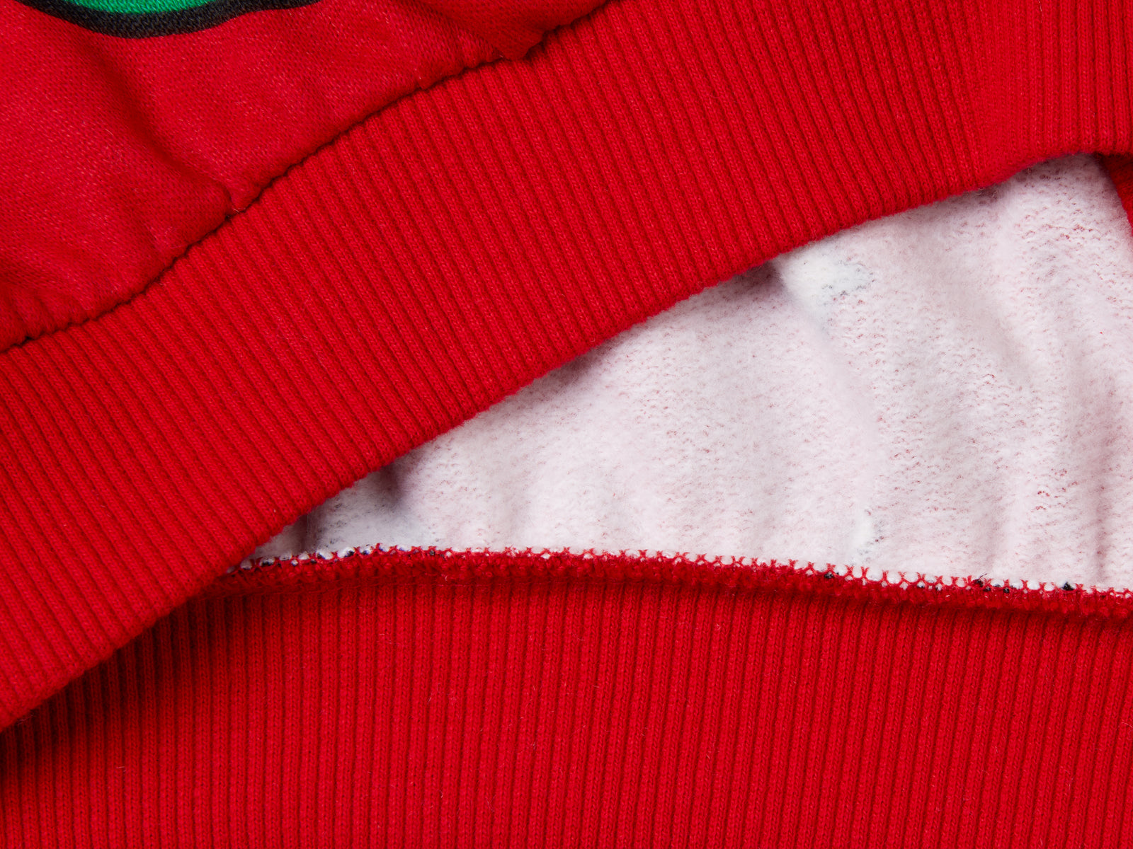 Calda felpa natalizia over fit da bimba rosso 2 | Benetton Outlet