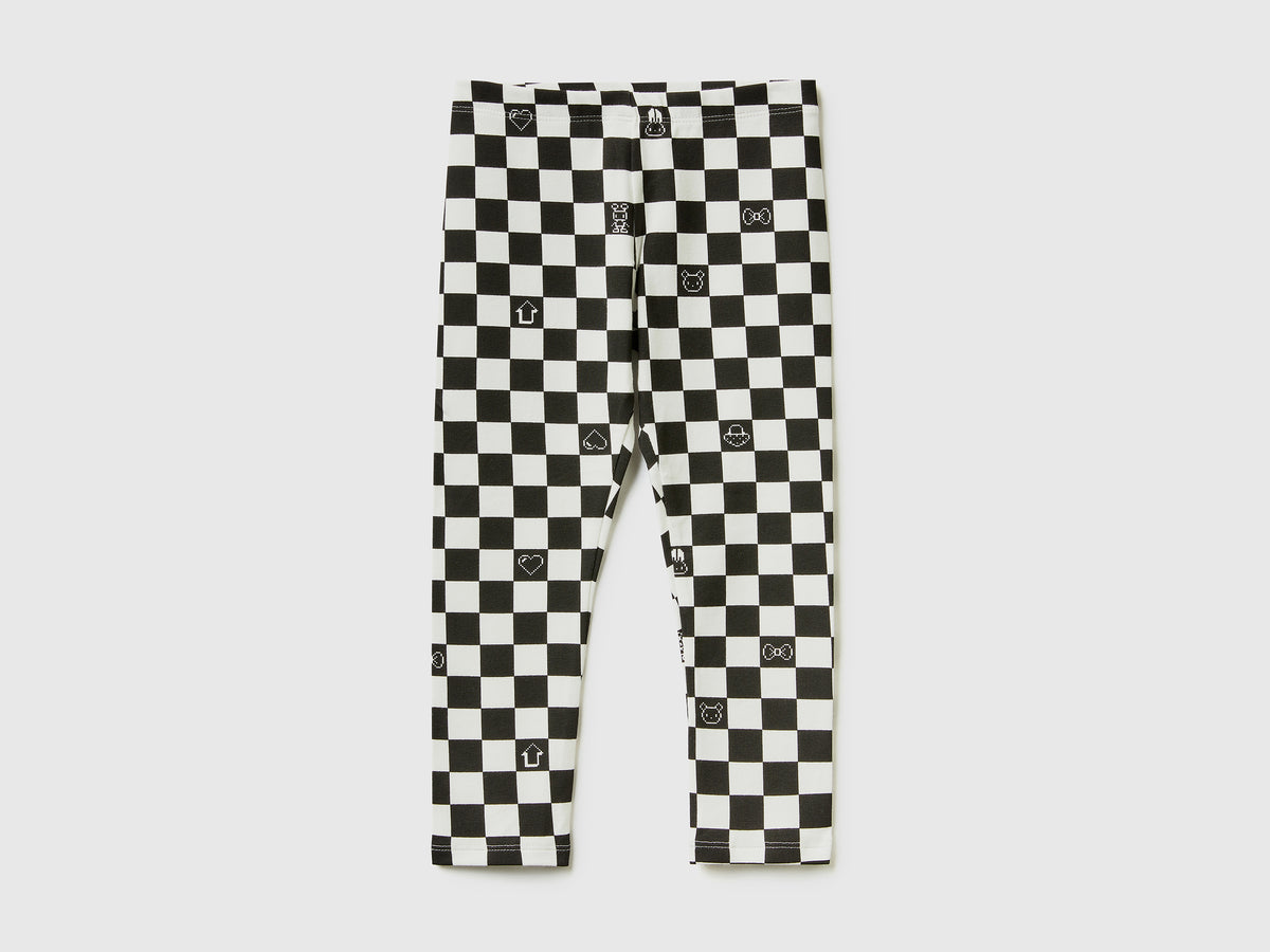 Leggings fantasia in cotone stretch