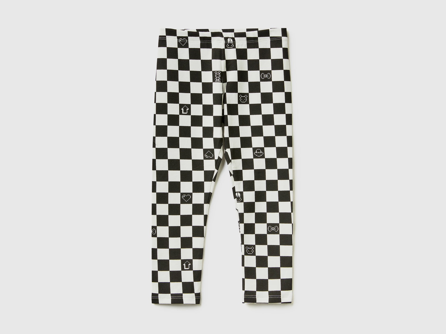 Leggings estampados en algodón elástico da bimba nero | Benetton Outlet