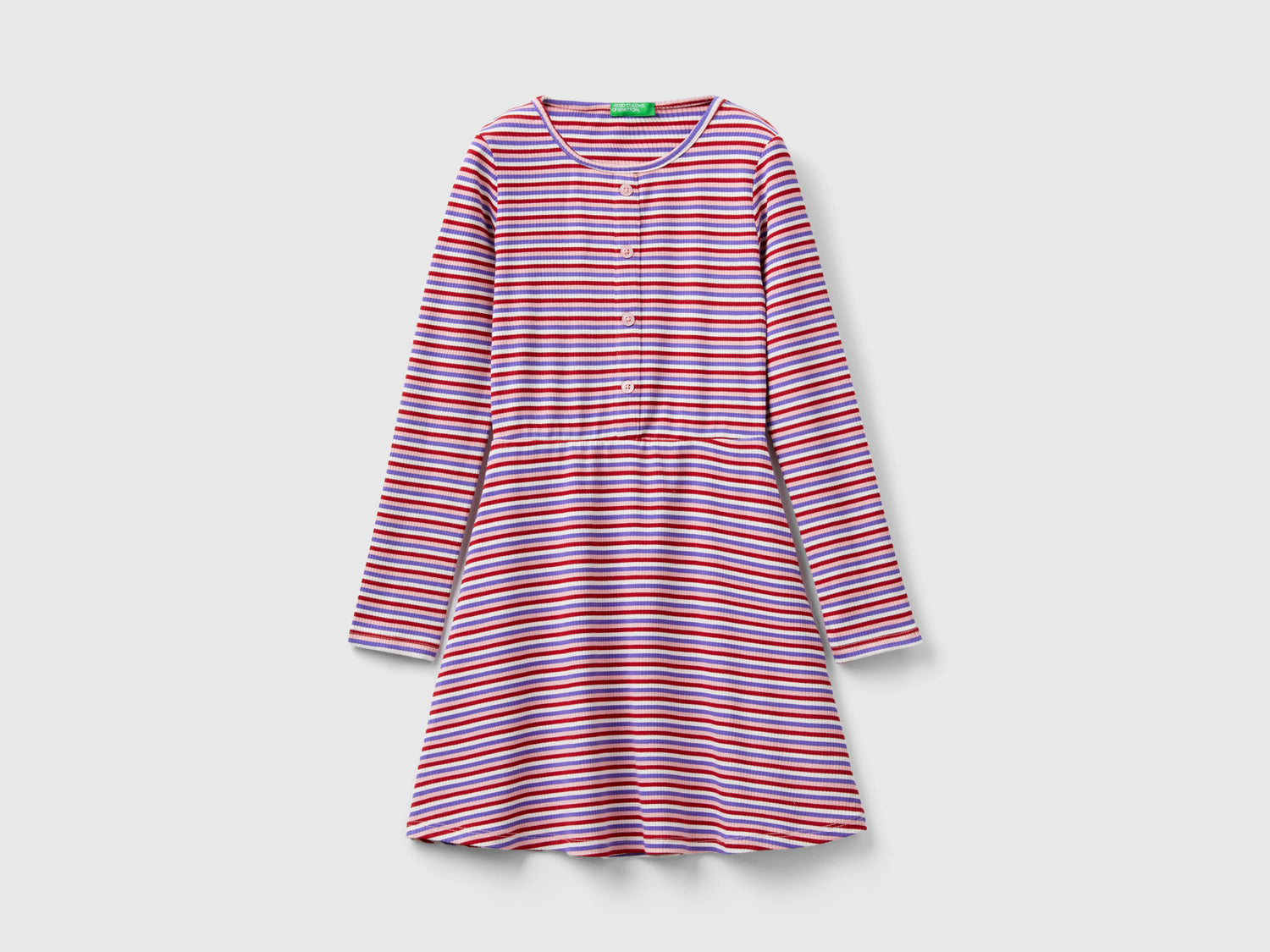 Chemisier a righe da bambina multi-color | Benetton Outlet