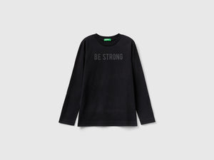 T-shirt manica lunga in caldo cotone