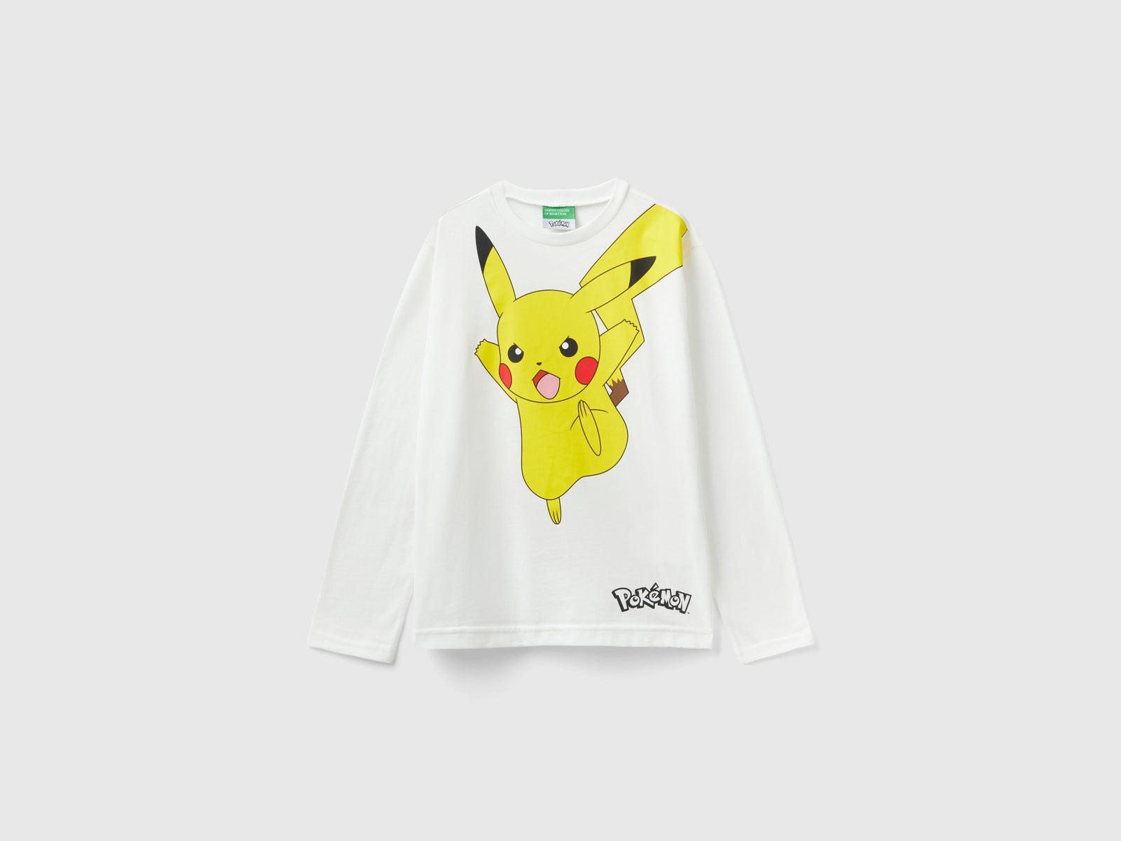 Maglietta Pokémon 100% cotone da bambino bianco | Benetton Outlet