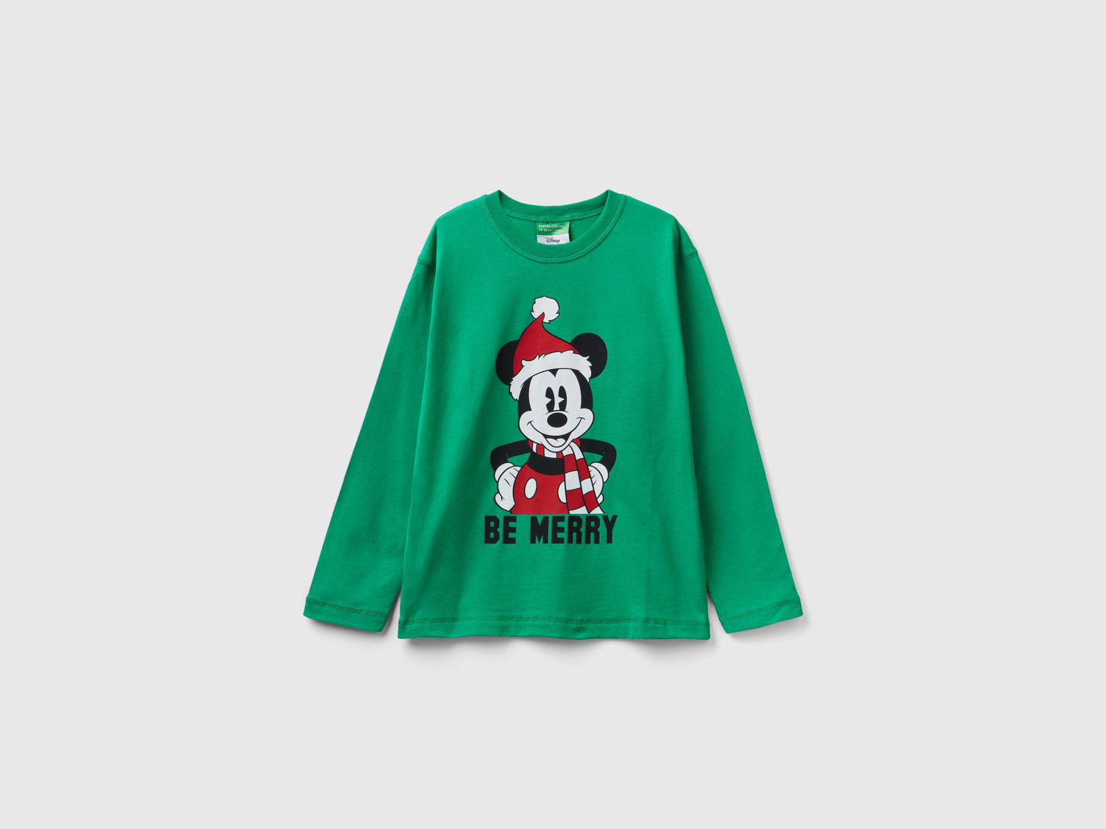 Maglietta ©Disney natalizia da bambino verde | Benetton Outlet