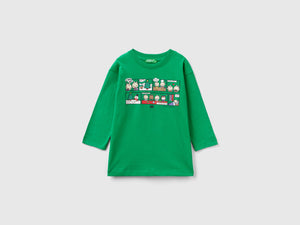 Calda t-shirt con stampa natalizia