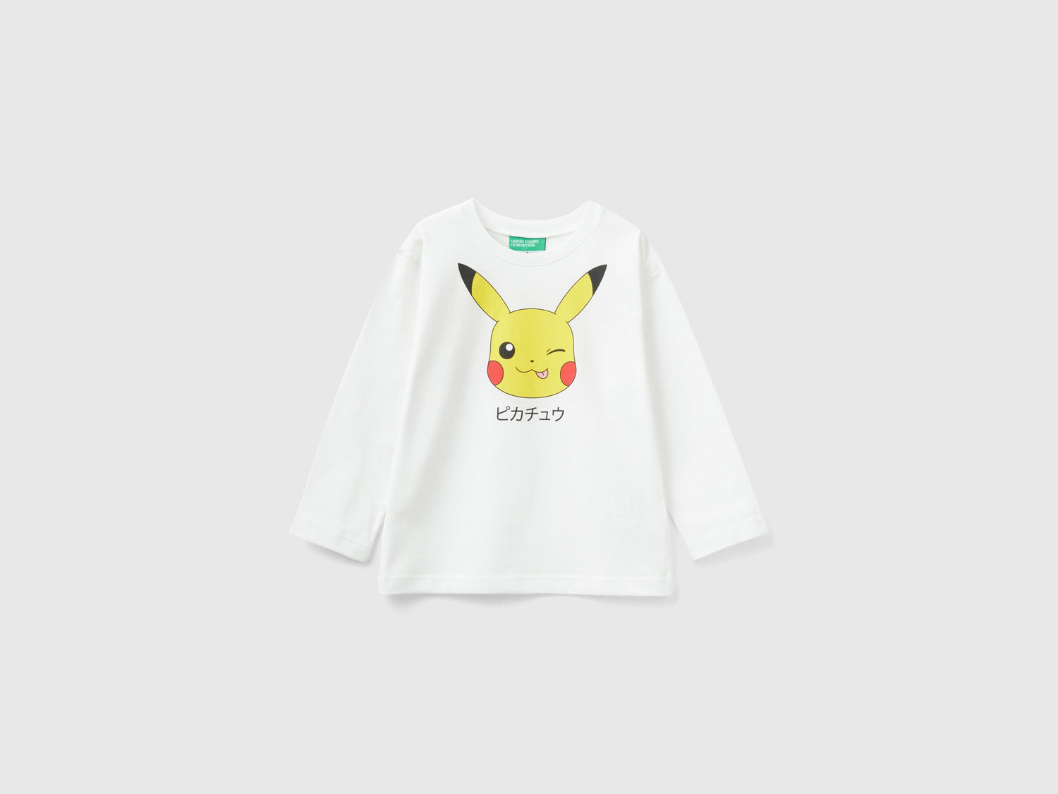 Maglietta Pokémon 100% cotone da bimbo bianco | Benetton Outlet