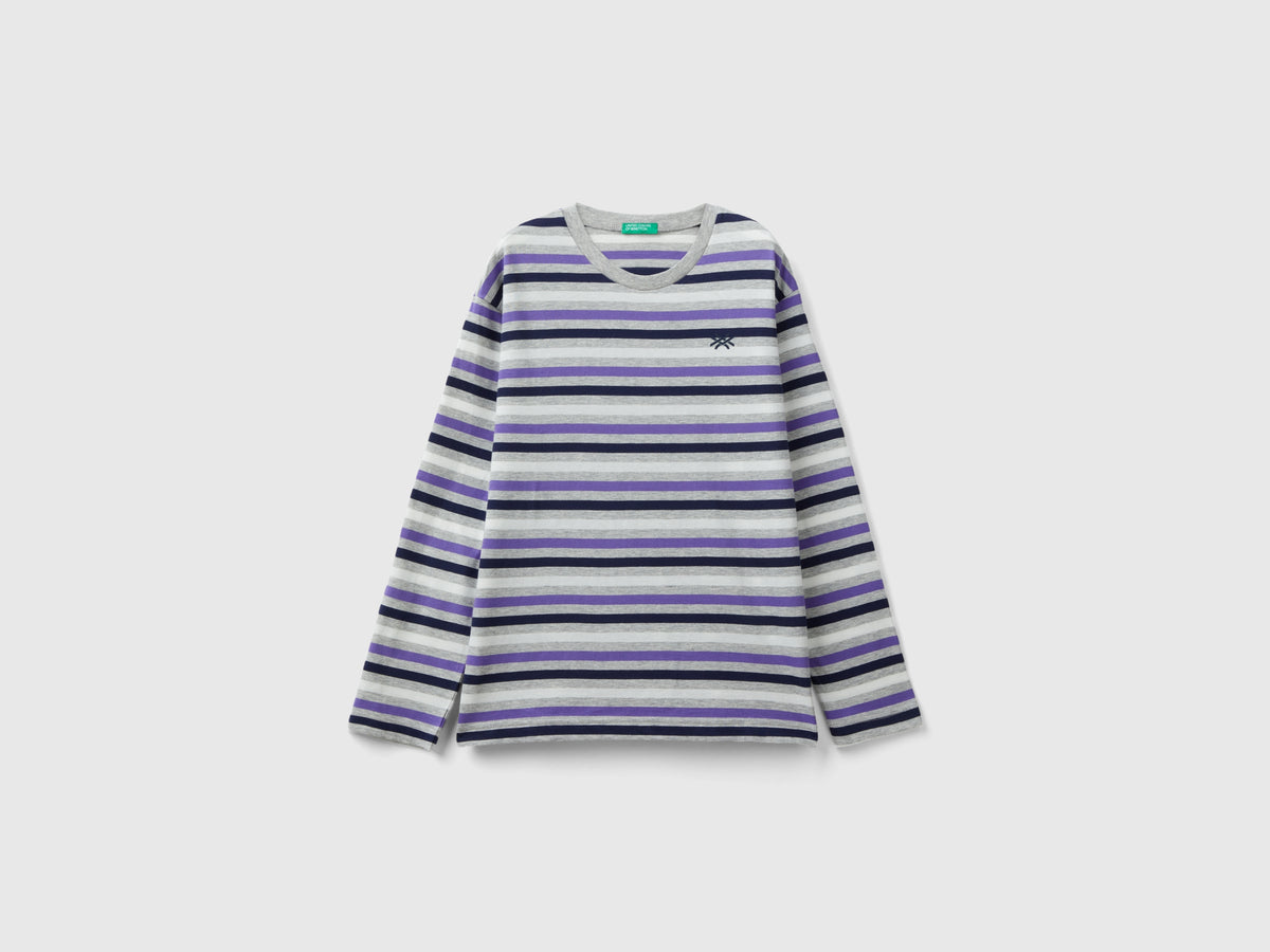 T-shirt a righe 100% cotone