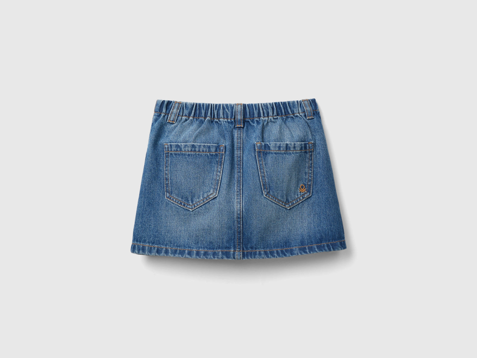 Minigonna di jeans da bambina azzurro 2 | Benetton Outlet