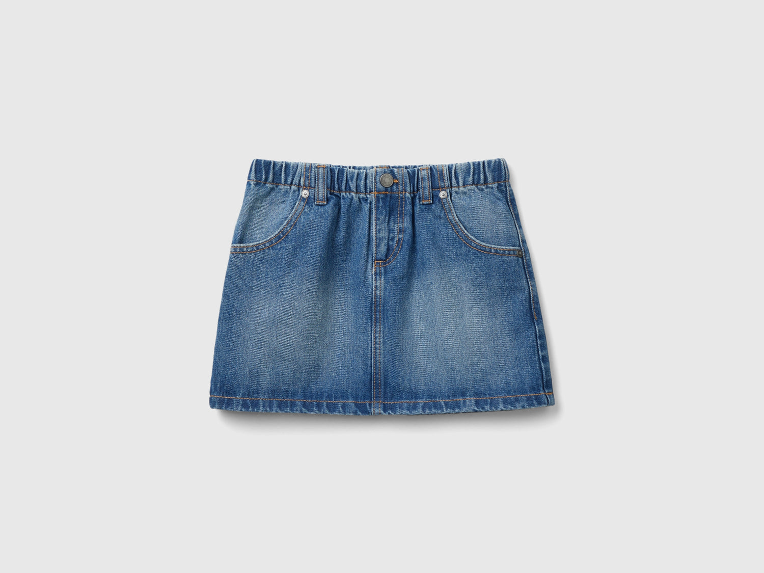 Minigonna di jeans da bambina azzurro | Benetton Outlet