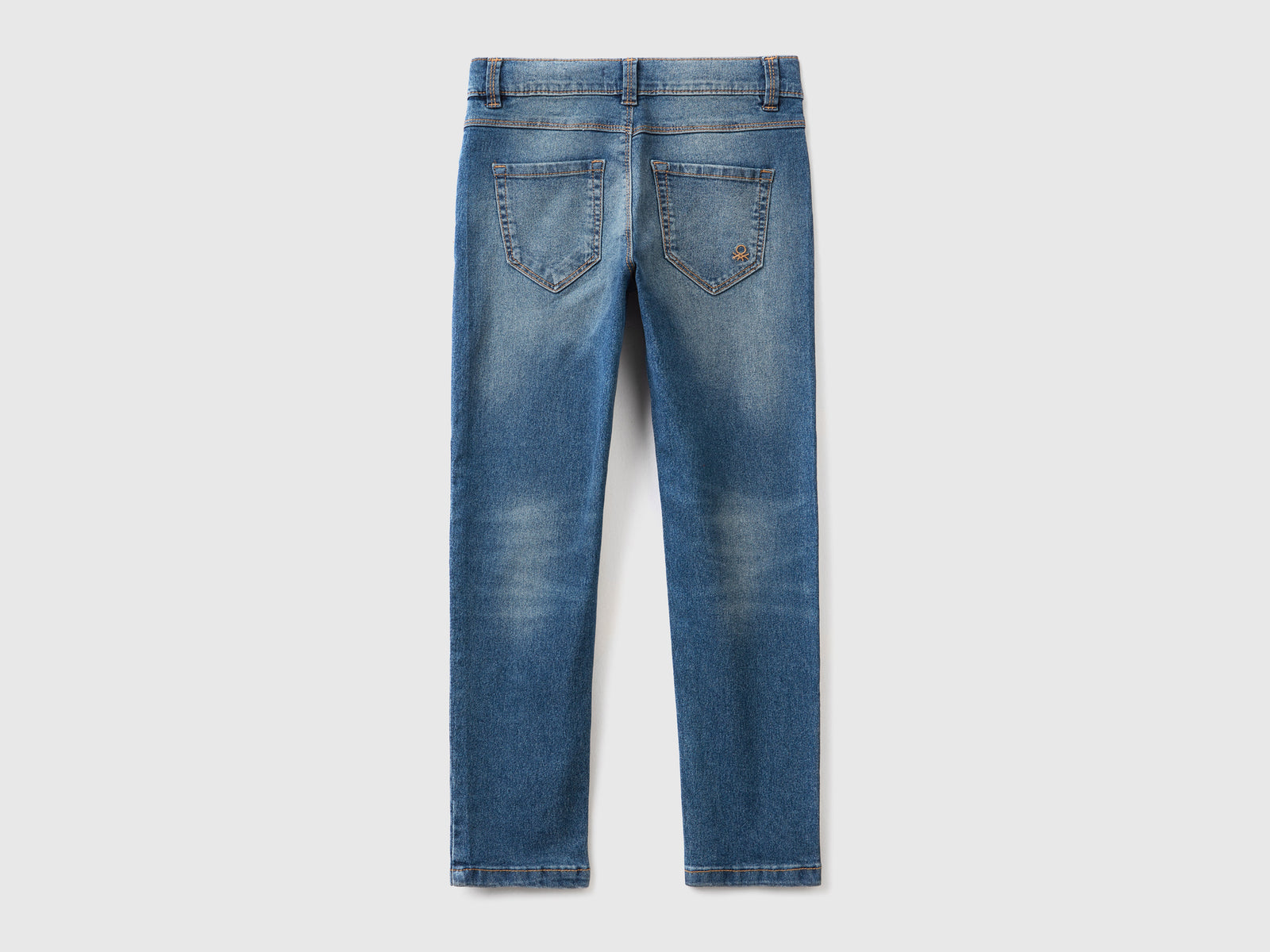 Jeans slim fit cinque tasche da bambina blu 2 | Benetton Outlet
