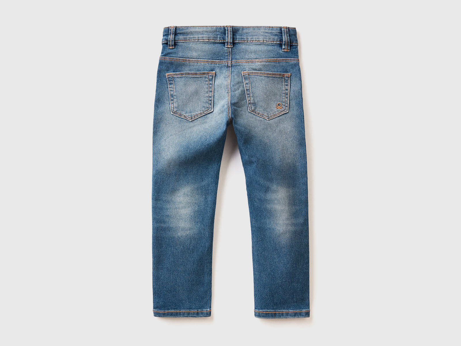 Jeans cinque tasche slim fit da bimba blu scuro 2 | Benetton Outlet