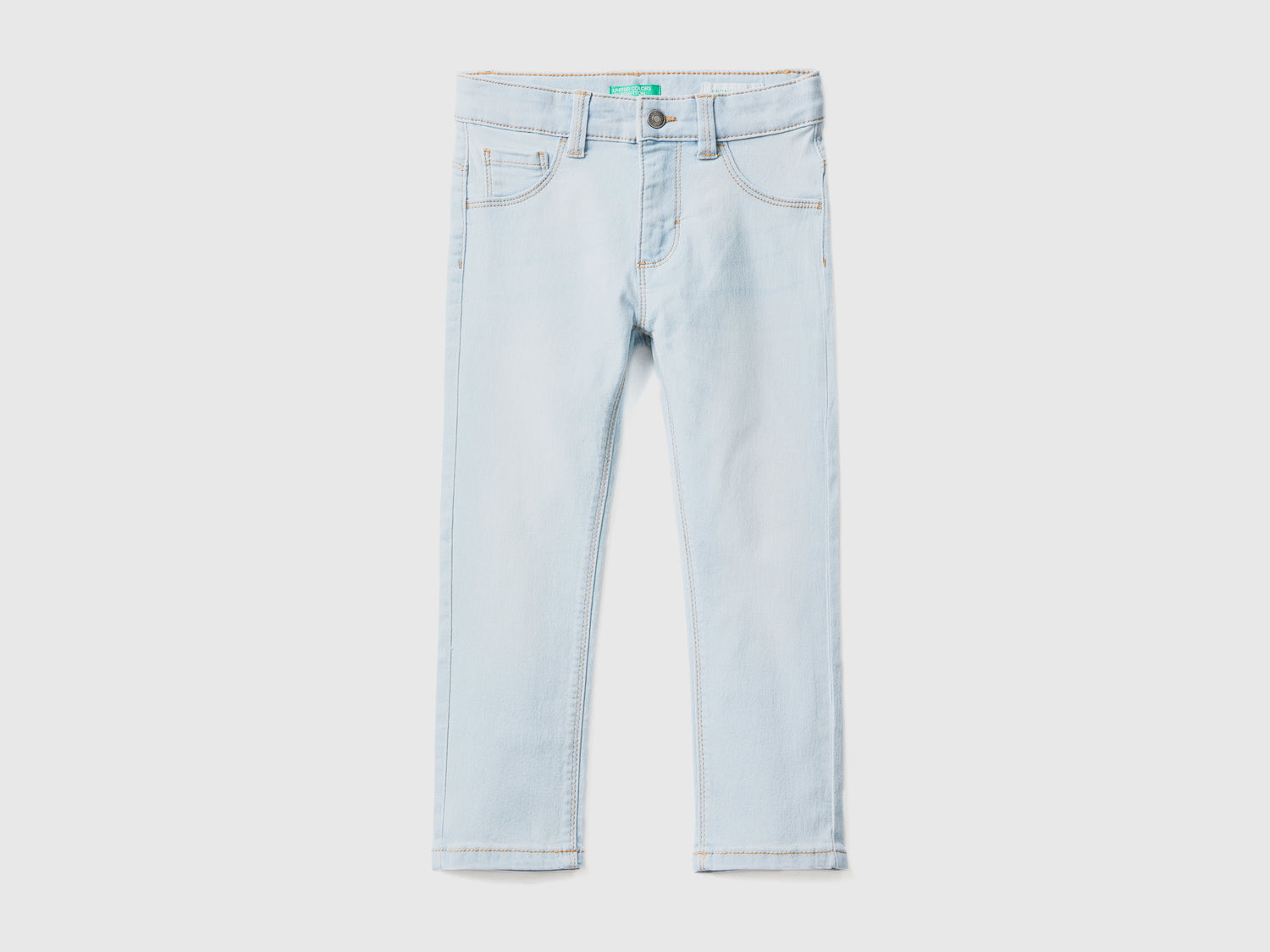 Jeans cinque tasche slim fit da bimba celeste | Benetton Outlet