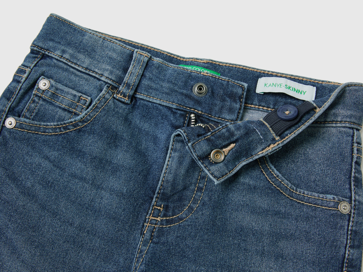 Jeans skinny fit effetto vintage