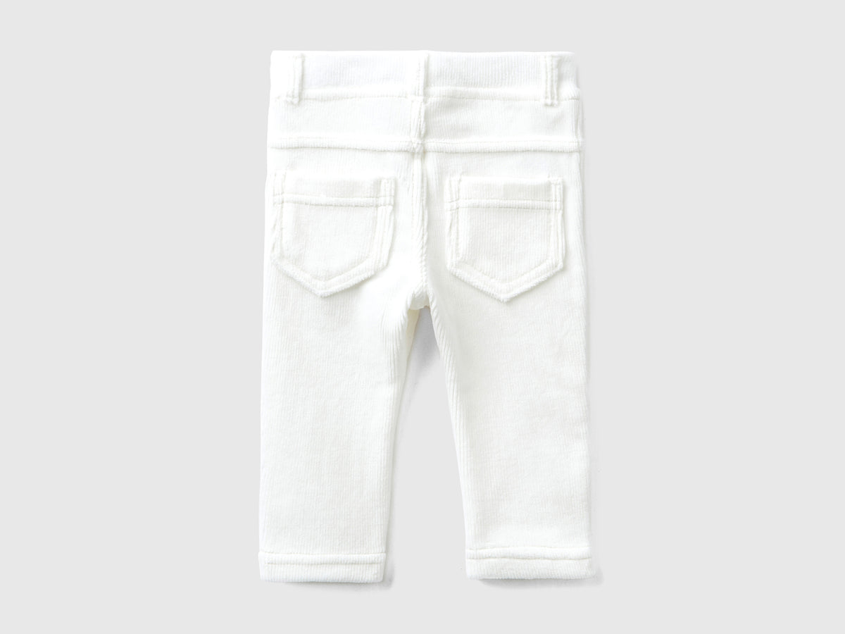 Stretch chenille trousers