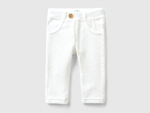 Stretch chenille trousers