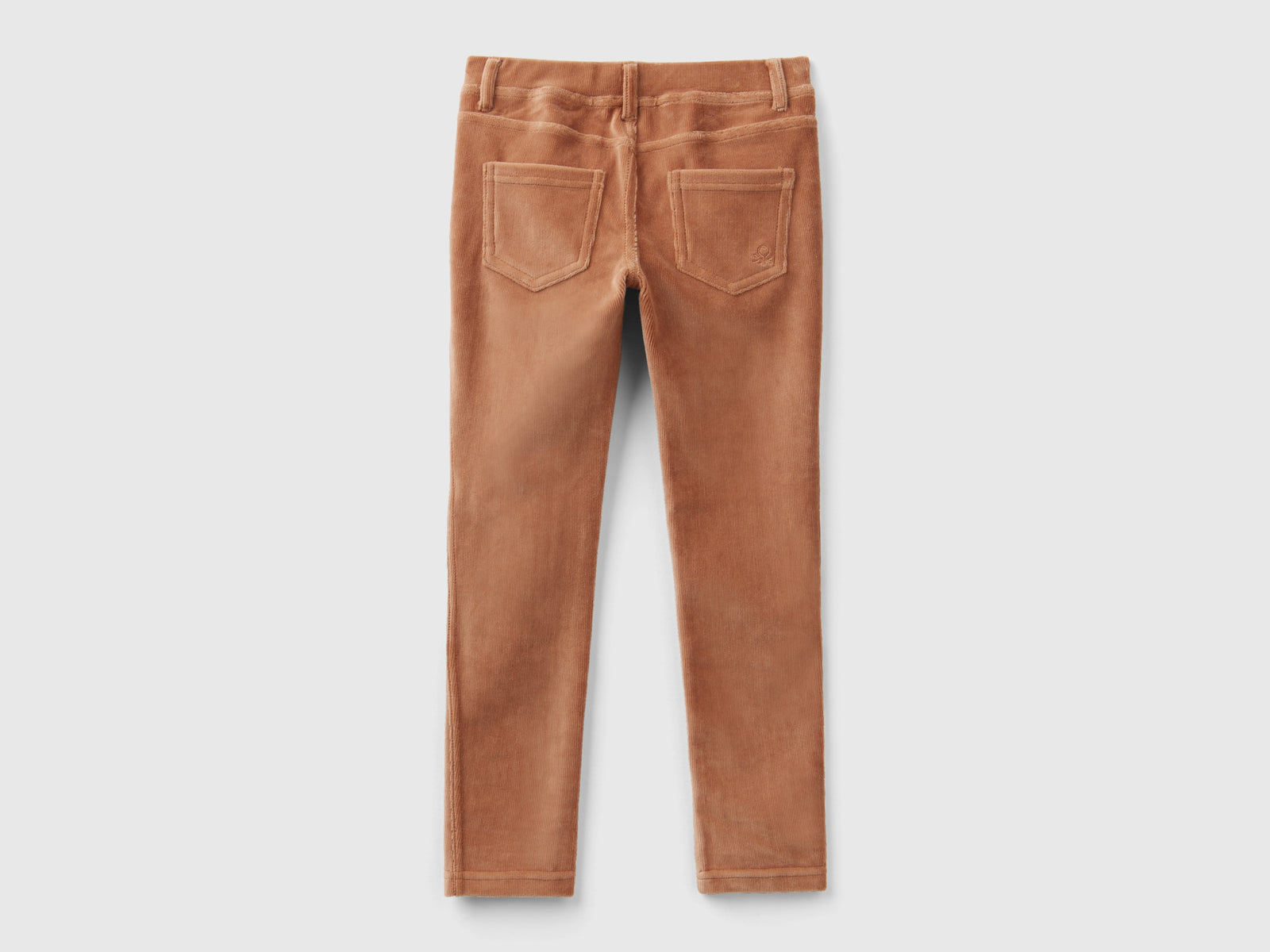 Super skinny chenille trousers da bambina beige 2 | Benetton Outlet