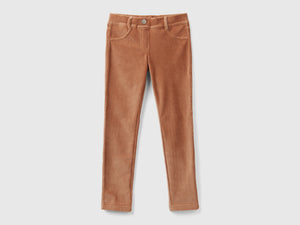 Super skinny chenille trousers