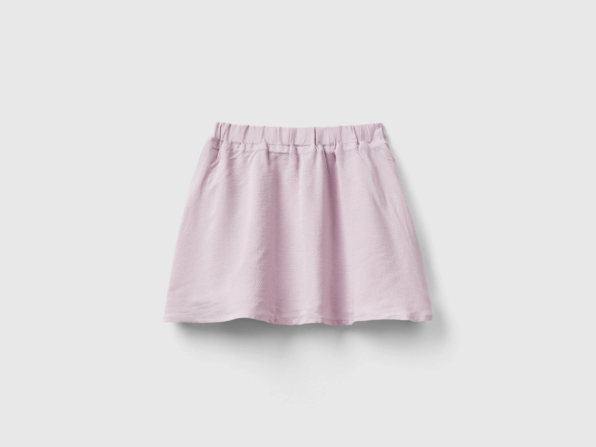 Minigonna in mito viscosa con lurex