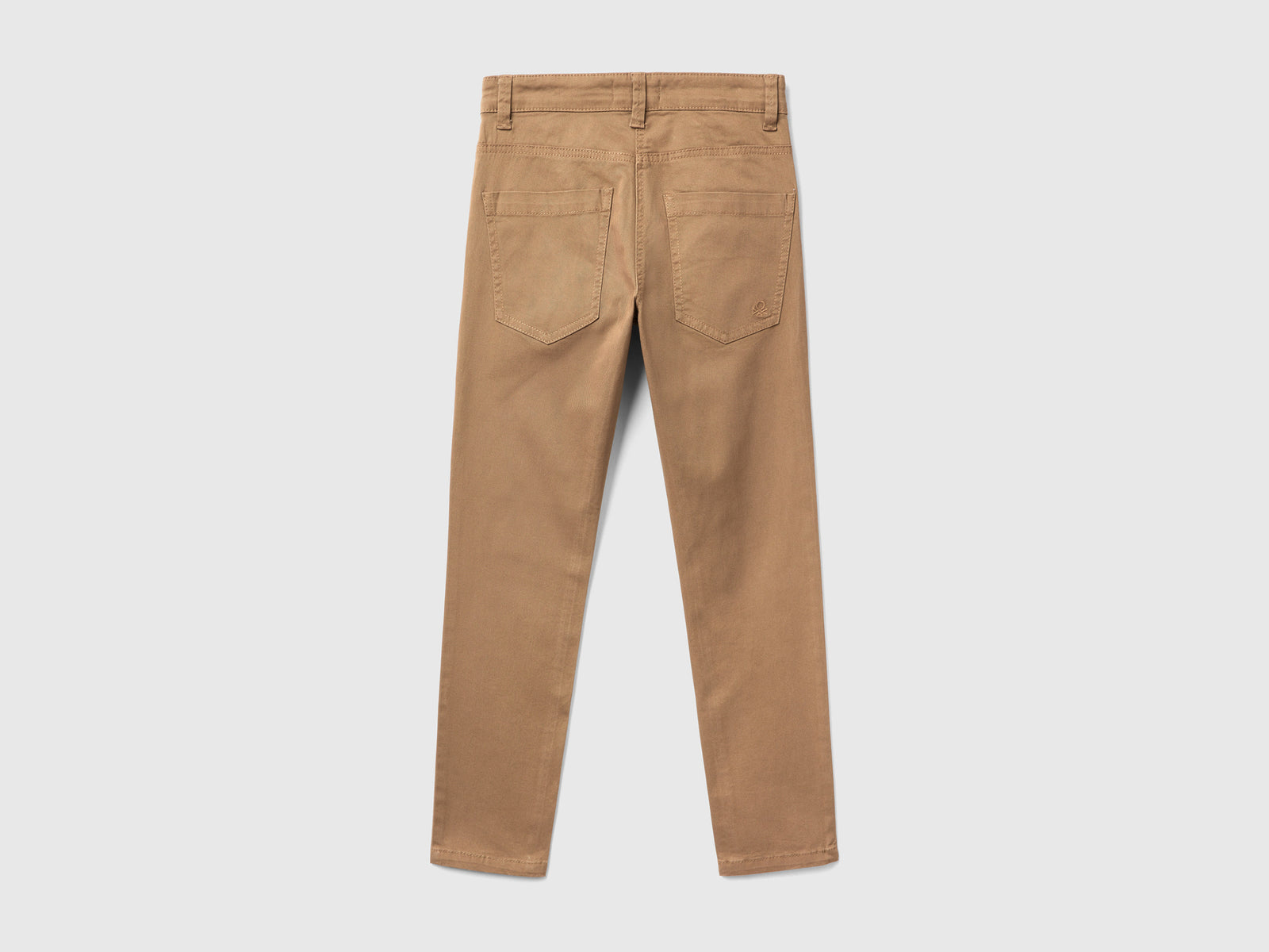 Pantaloni slim fit cinque tasche da bambino beige 2 | Benetton Outlet