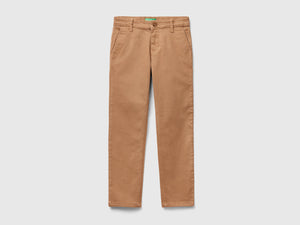Slim fit chinos in stretch cotton