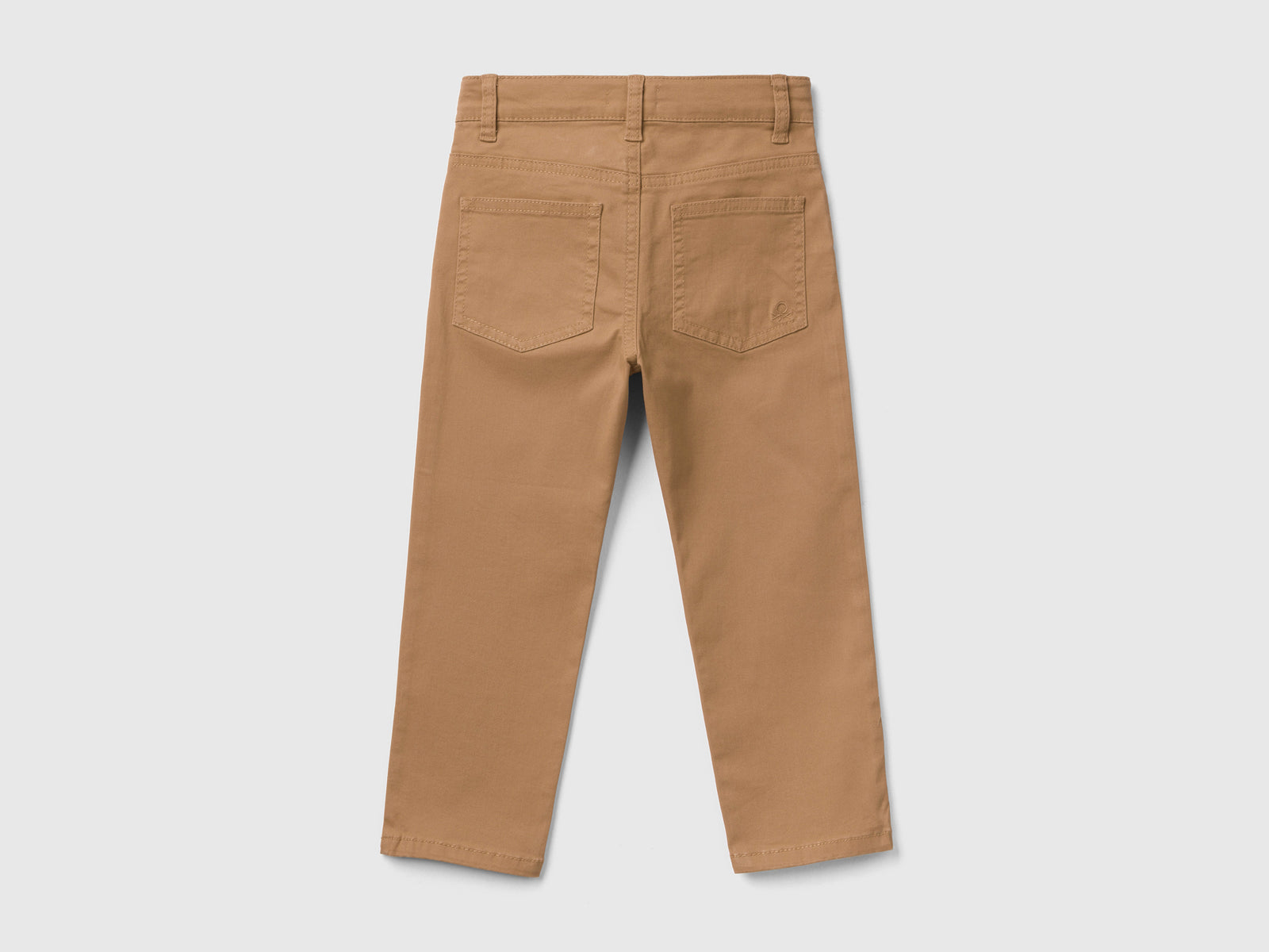 Pantaloni stretch cinque tasche da bimbo beige 2 | Benetton Outlet