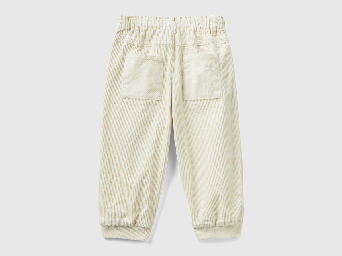 Pantaloni baloon fit in velluto