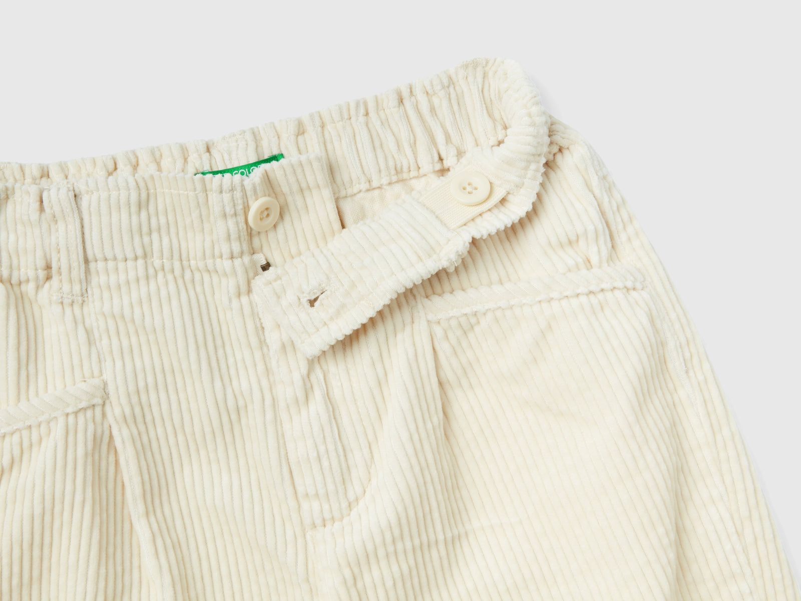 Pantaloni baloon fit in velluto da bimbo beige 3 | Benetton Outlet