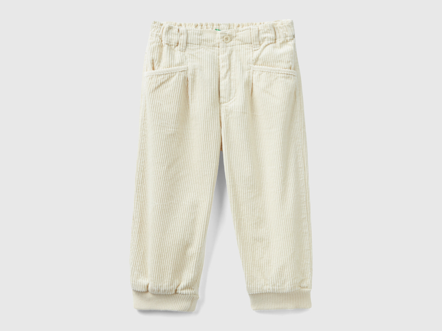 Pantaloni baloon fit in velluto da bimbo beige | Benetton Outlet