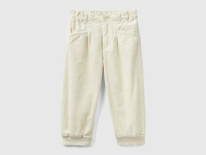 Pantaloni baloon fit in velluto