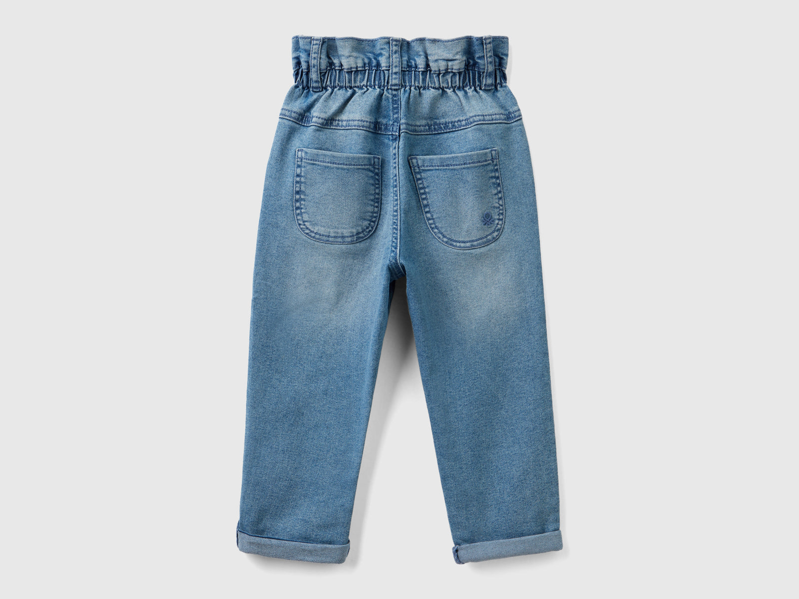 Jeans paperbag da bimba azzurro 2 | Benetton Outlet