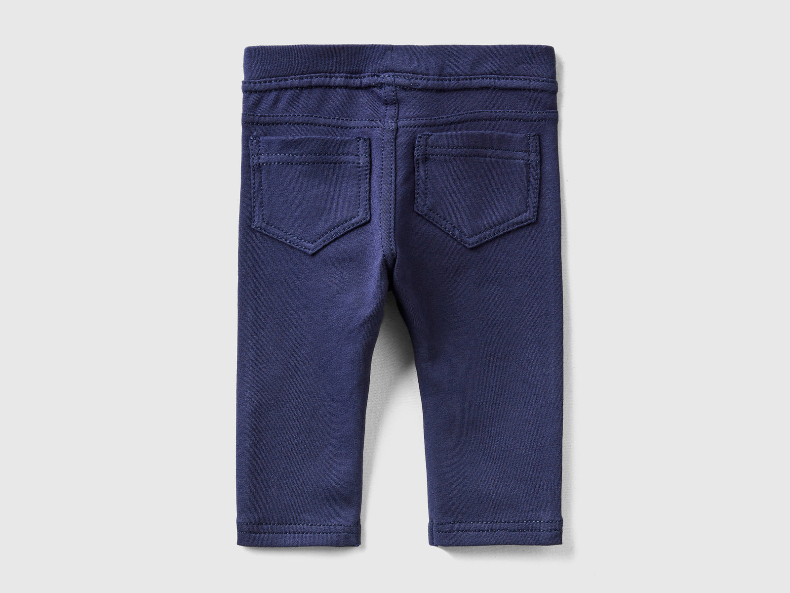 Jeggings in felpa stretch da neonato blu scuro 2 | Benetton Outlet
