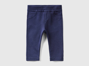 Jeggings in felpa stretch