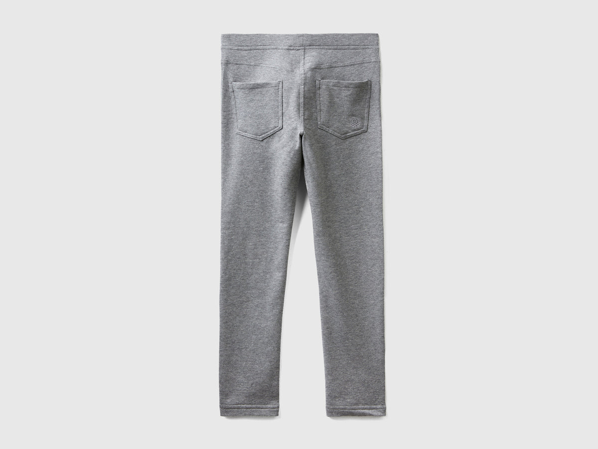Jeggings in felpa stretch