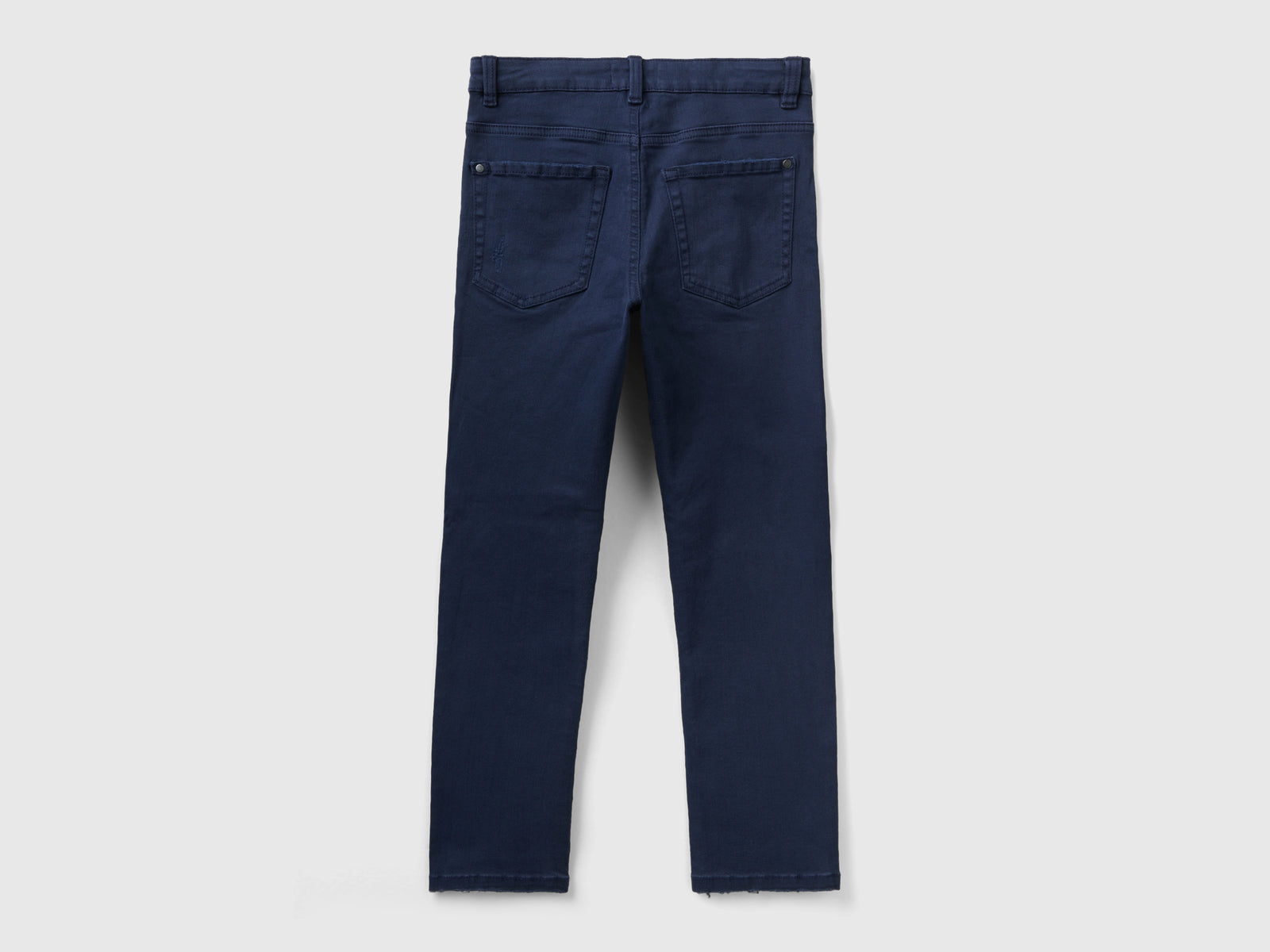 Jeans stretch con rotture da bambino blu scuro 2 | Benetton Outlet