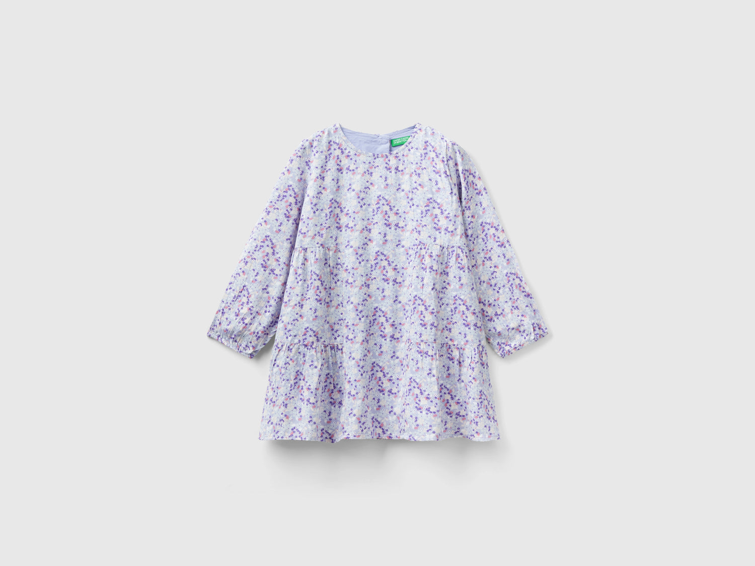 Abito fluido a fiori da bimba multi-color | Benetton Outlet
