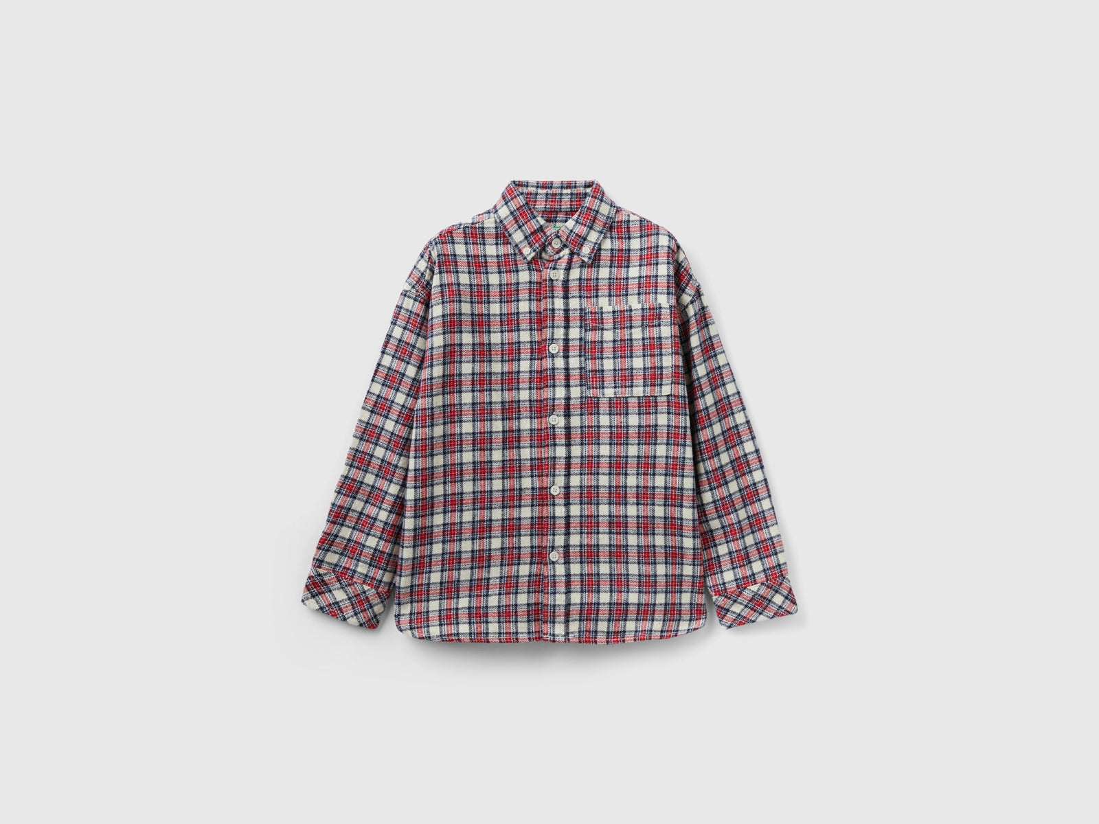 Camicia a quadri in flanella da bambino multi-color | Benetton Outlet