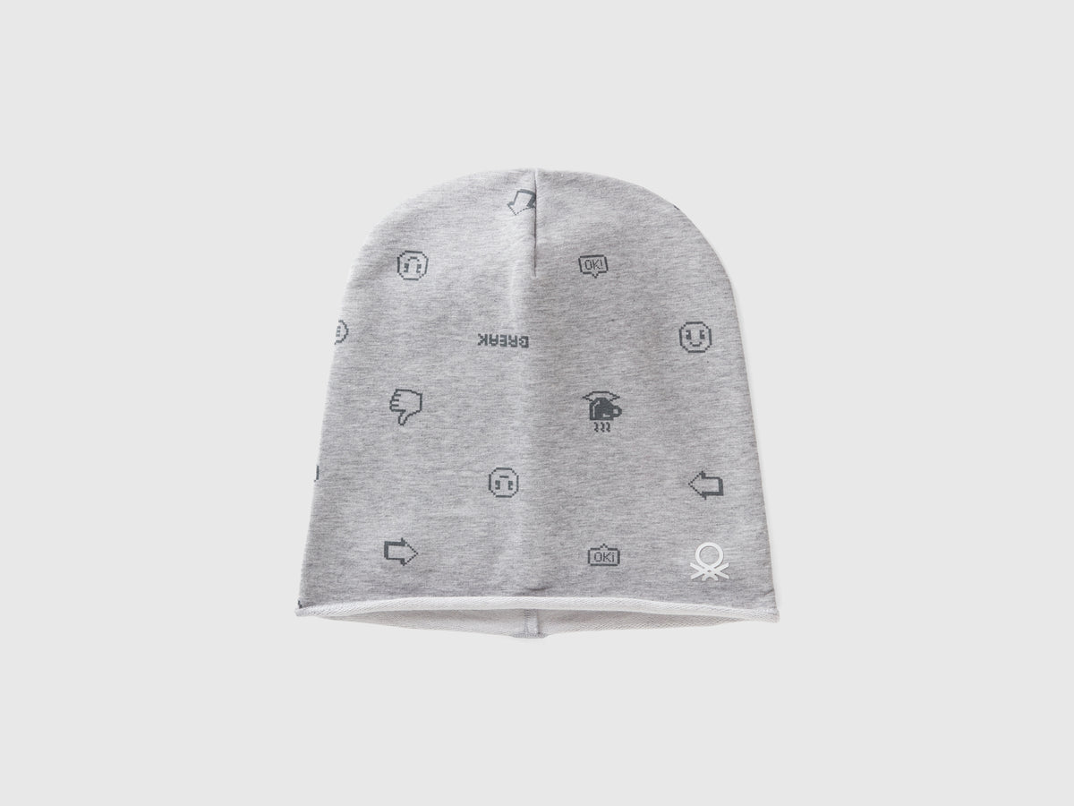 Cuffietta fantasia in cotone stretch