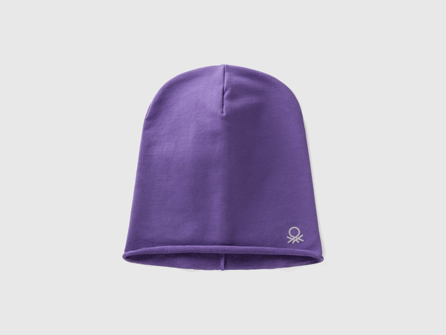 Cuffietta in cotone stretch da bambino viola | Benetton Outlet