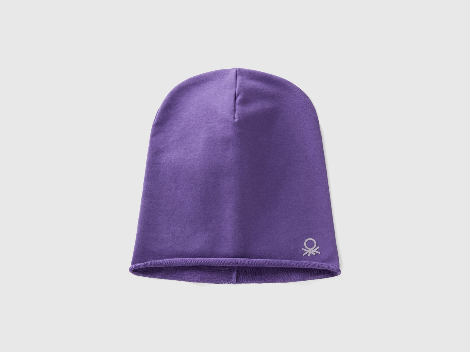 Cuffietta in cotone stretch da bambino viola | Benetton Outlet